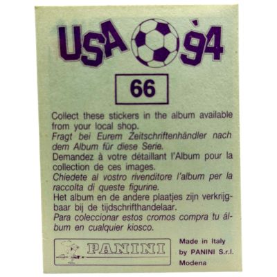 Gheorghe Hagi 1994 Panini Sticker #66 Romania