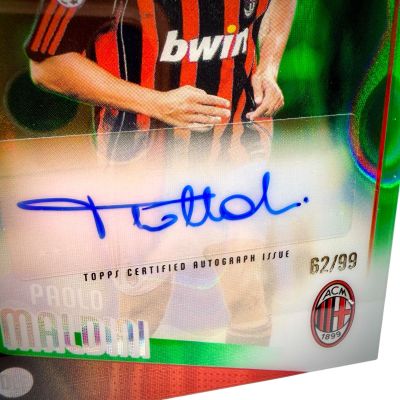 Paolo Maldini 2025-26 Topps Chrome UCC - AUTO 62/99 #CL-PM AC Milan