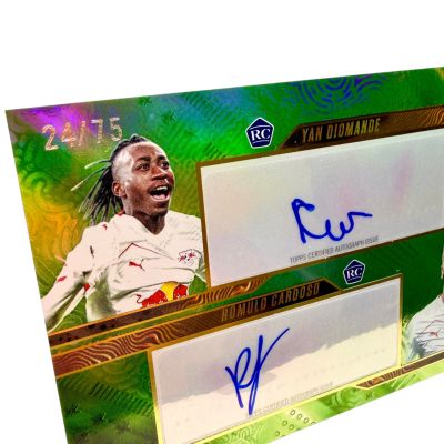 Yan Diomande / Romulo 2025-26 Topps Bundesliga Gold - Dual AUTO Rookie RC 24/75 RB Leipzig  