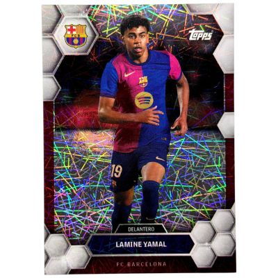 Lamine Yamal 2023-24 Topps FC Barcelona Fan Set - Electro Parallel #18 