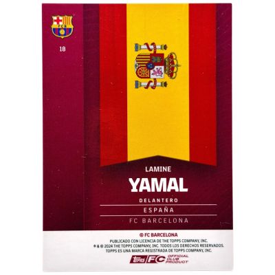 Lamine Yamal 2023-24 Topps FC Barcelona Fan Set - Electro Parallel #18 
