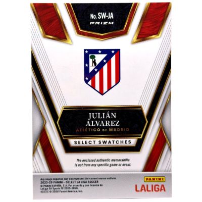 Julian Alvarez 2025-26 Panini La Liga Select - Patch Prizm #SW-JA Atletico Madrid