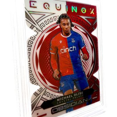 Michael Olise 2023-24 Panini Obsidian Soccer - Equinox Electric Etch Red Flood 10/10 #4 Crystal Palace PSA 8