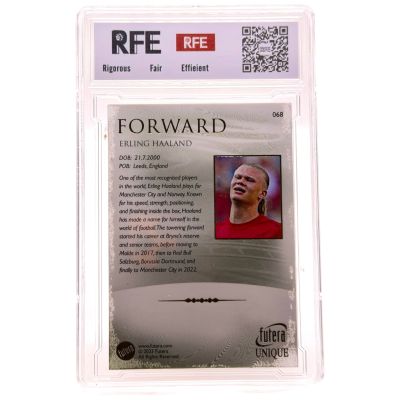 Erling Haaland 2023 Futera Unique Football #68 Norvegia RFE 9