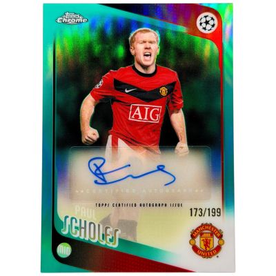 Paul Scholes 2025-26 Topps Chrome UCC - AUTO Legend 173/199 #CLA-PS Manchester United