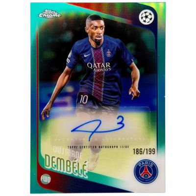Ousmane Dembélé 2025-26 Topps Chrome UCC – AUTO 186/199 #CR-DD – Paris Saint-Germain