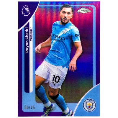 Rayan Cherki 2025-26 Topps Premier League – Purple 66/75 – Manchester City