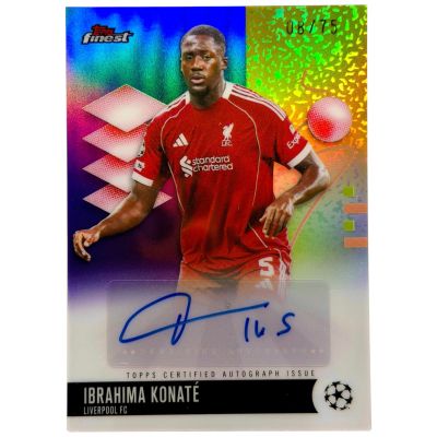 Ibrahima Konaté 2025-26 Topps Finest UCC – AUTO #BA-IK – Liverpool FC