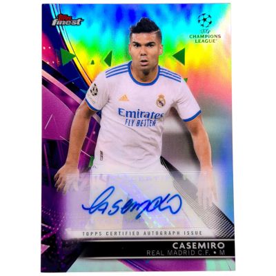 Casemiro 2021-22 Topps Finest UCL – AUTO #BA-C – Real Madrid