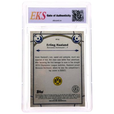 Erling Haaland 2021-22 Topps Merlin UCC - Profecy Fulfilled #PF-8 Bvb Dortmund EKS 9.5