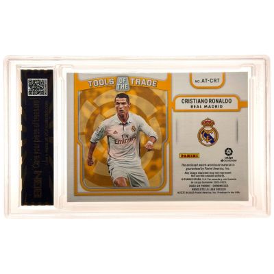 Cristiano Ronaldo Panini Chronicles absoulte la Liga  22-23 dual relic match-used 5/25 BGN 9 #AT-CR7 Real Madrid 