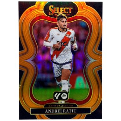 Andrei Ratiu 2025-26 Panini Select La Liga - Orange Prizm 47/75 #154 Rayo Vallecano