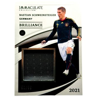 Bastian Schweinsteiger 2021 Panini Immaculate Soccer - Brilliance Player-Worn Relic 51 /99 #B-BS Germania
