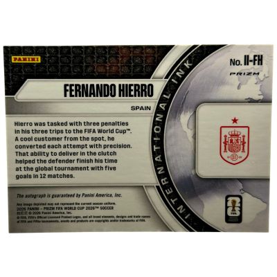 Fernando Hierro 2026 Panini Prizm World Cup - International Ink AUTO Choise Prizm #II-FH Spania