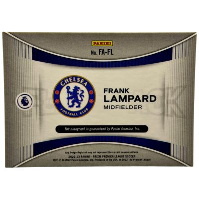 Frank Lampard 2022-23 Panini Prizm Premier League - Flashback AUTO #FA-FL Chelsea
