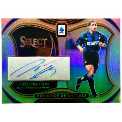 Roerto Carlos 2024-25 Panini Select Serie A - Pitchside Signatures AUTO Prizm #PS-RC Inter Milan