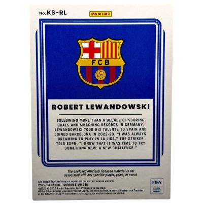 Robert Lewnadoski 2022-2023 Panini-Donruss Soccer Relic #KS-RL  Fc Barcelona