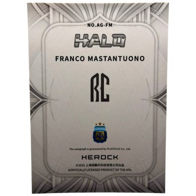Franco Mastantuono Halo 2025 Auto #AG-FM Argentina 
