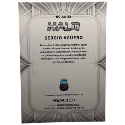 Sergio Aguero Halo 2025 Auto #AG-SA Argentina 
