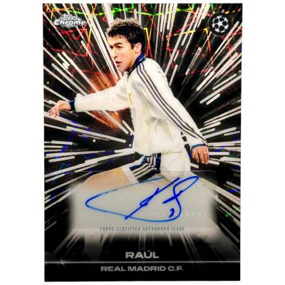 Raul Black Lazer Base Auto- Topps UCC Chrome 2025/26 #BLA-RA Legend Real Madrid
