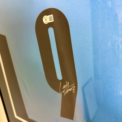 LUIS SUAREZ BACK SIGNED URUGUAY HOME JERSEY BECKETT CERTIFICATE 2021
