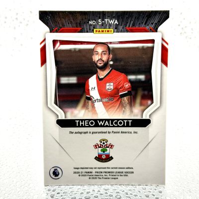 Theo Walcott Auto 2020-21 Panini Prizm Premier League - Signatures #S-TWA