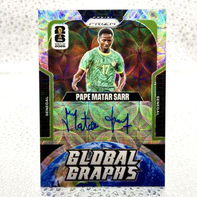 Pape Matar Sarr Global Graphs Auto Senegal 2026 Panini Prizm Choice World Cup