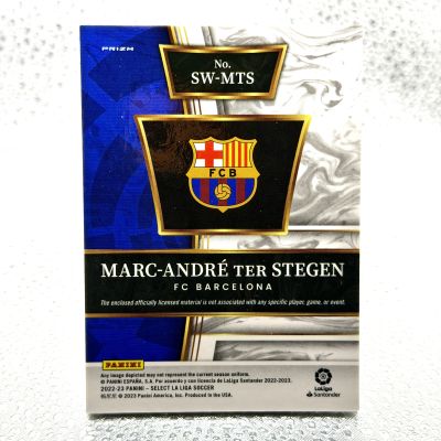 Marc-Andre Ter Stegen 2022-2023 Panini Select La Liga Relic prizm #SW-MTS  Fc Barcelona