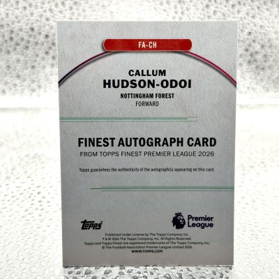 Callum Hudson-Odoi Auto  Nottingham 2026 Topps Finest Premier League auto 139/150 #FA-CH
