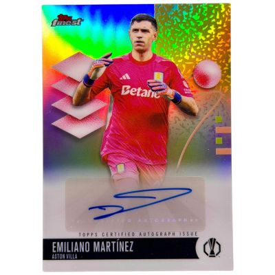 Emiliano Martinez 2025-26 Topps Finest UEFA Club Competitions AUTO #BA-EM Aston Villa