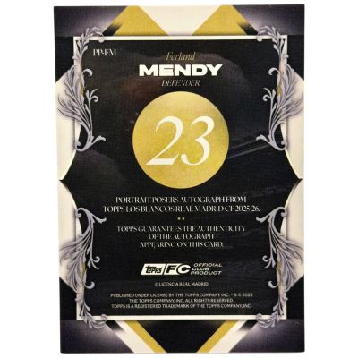 Ferland Mendy 2025-26 Topps Los Blancos AUTO #PP-FM Real Madrid