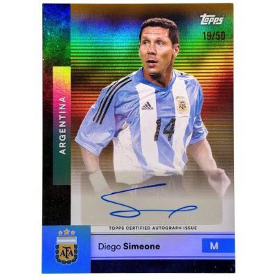Diego Simeone  2025-26 Topps Team Set Argentina Auto  #BC-DS 19/50 Argentina 