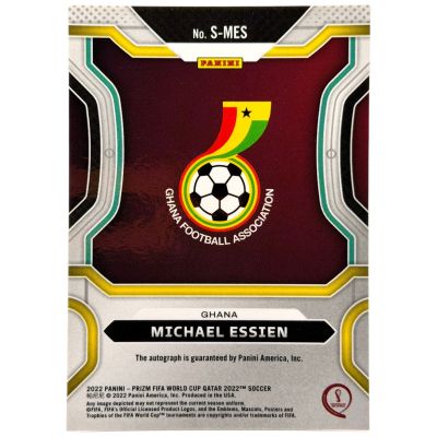 Michael Essien Panini Fifa World Cup Qatar 2022 Auto #S-MES Ghana 