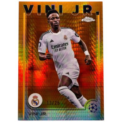 Vini JR Topps Chrome UCC 2024-2025 Orange prism 13/25 #7 Real Madrid 