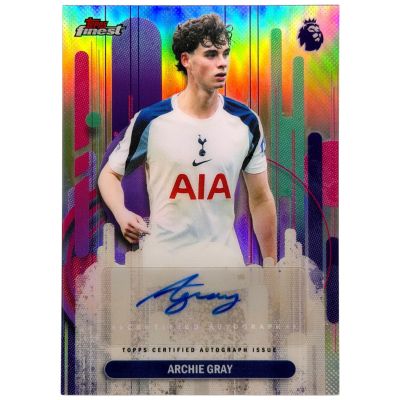 Archie Gray 2026 Topps Finest Premier League AUTO #FA-AG Totenham