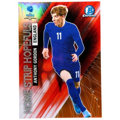 Anthony Gordon 2023 Topps Bowman Chrome UEFA U21 Championship 17 /25 Anglia