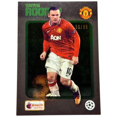 Wayne Rooney 2022-23 Topps Merlin UCC 98 Heritage Green 39 /99 #174 Manchester United