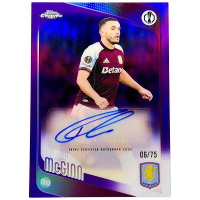 John McGinn 2025-26 Topps Chrome UCC 6 /75 Aston Villa