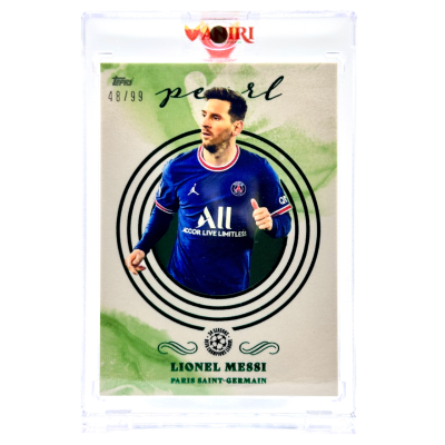 Lionel Messi 2021-22 Topps Pearl UCC - GREEN 48/99 PSG