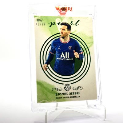Lionel Messi 2021-22 Topps Pearl UCC - GREEN 48/99 PSG