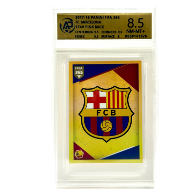 2017-18 Panini FIFA 365 Album Stickers FC BARCELONA Pink Back #172 RPA 8.5
