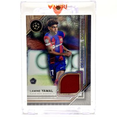 Lamine Yamal 2023-24 Topps Museum Collection UCL - Rookie RC Meaningful Material Relic 188/299 #MMSR-LY FC Barcelona