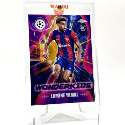 Lamine Yamal 2023-24 Topps Chrome UCC - Rookie RC WONDERKIDS GOLD LAVA #WC-3 FC Barcelona
