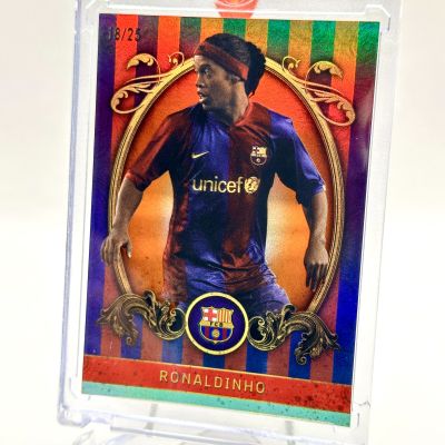 Ronaldinho 2023-24 Topps FC Barcelona Team Set - Vintage ORANGE 18/25 #VB-4 FC Barcelona