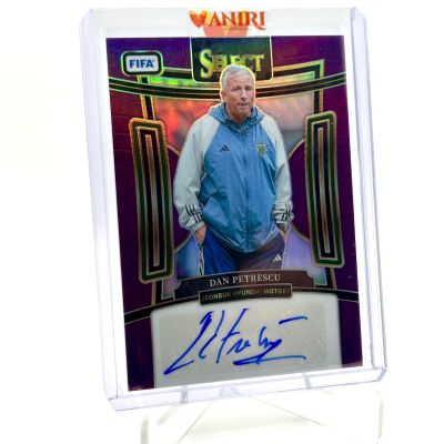 Dan Petrescu 2023-24 Panini Select  Fifa - AUTO Purple Prizm 11/49 #S-DP Jeonbuk 