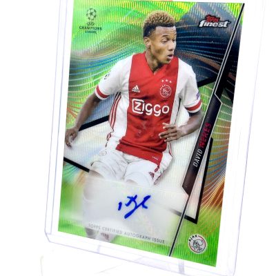 David Neres 2020-21 Topps Finest UEFA UCL- AUTO Green Refractor 11/99 #FA-DN Ajax