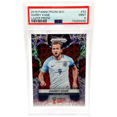 Harry Kane 2018 Panini Prizm World Cup Lazer Prizm England #62 PSA 9