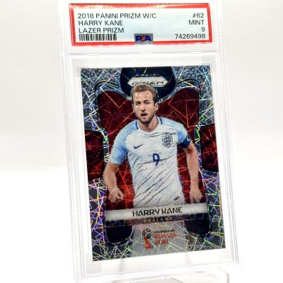 Harry Kane 2018 Panini Prizm World Cup Lazer Prizm England #62 PSA 9