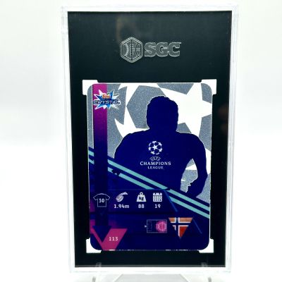 Erling Haaland 2019-20 Topps Crystal UCL Master Rookie RC #113 SGC 9 Salzburg