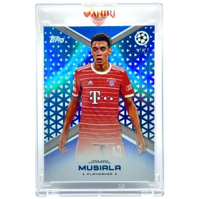 Jamal Musiala 2022-23 Topps Jack Grealish Platinum - BLUE 11/25 Bayern Munchen